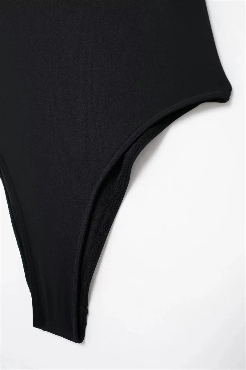 TRAF 2024 Extreme Bodysuit Women off Shoulder Sexy Bodys for Women Black Body One Pieces Sexy Outfits Lingerie Body Suits Woman