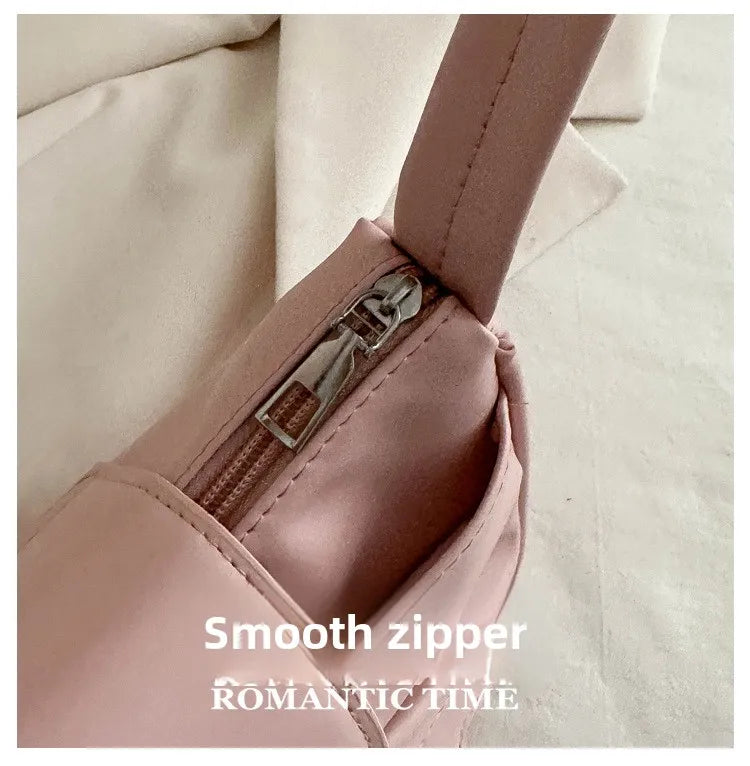 Trendy Bow Shoulder Bag Handbag Casual Underarm Bag Daily Commuting Bags PU Leather Lady Banquet Bag Business Women's Bags