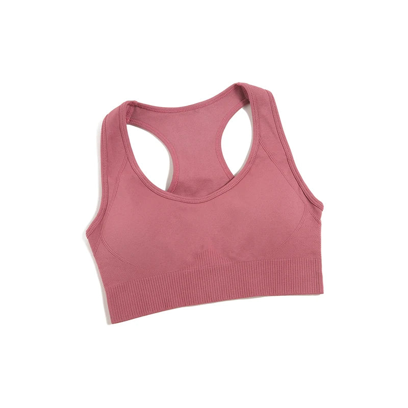 WAREBALL Tank Top Women Female Gym Yoga Bra Padded Sports Bra Removable Workout Push Up Crop Top Fitness Bra Athletic Sportswear
