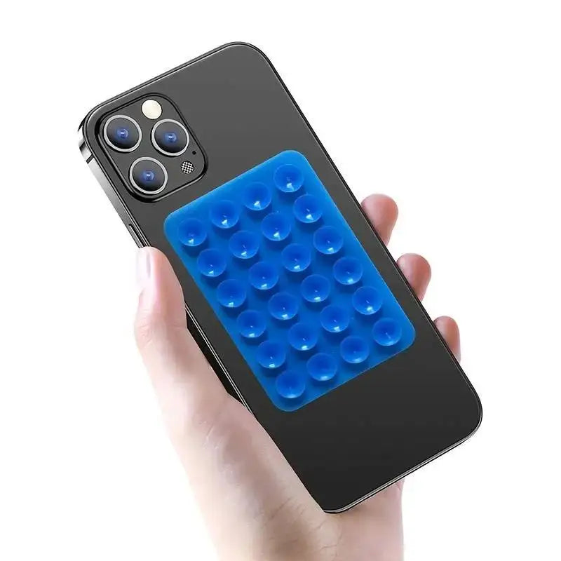 Silicone 24 Suction Phone Holder Multifunctional Suction Cup Mat Wall Stand Anti-Slip Single Sided Case Glue Mount Back Stickers