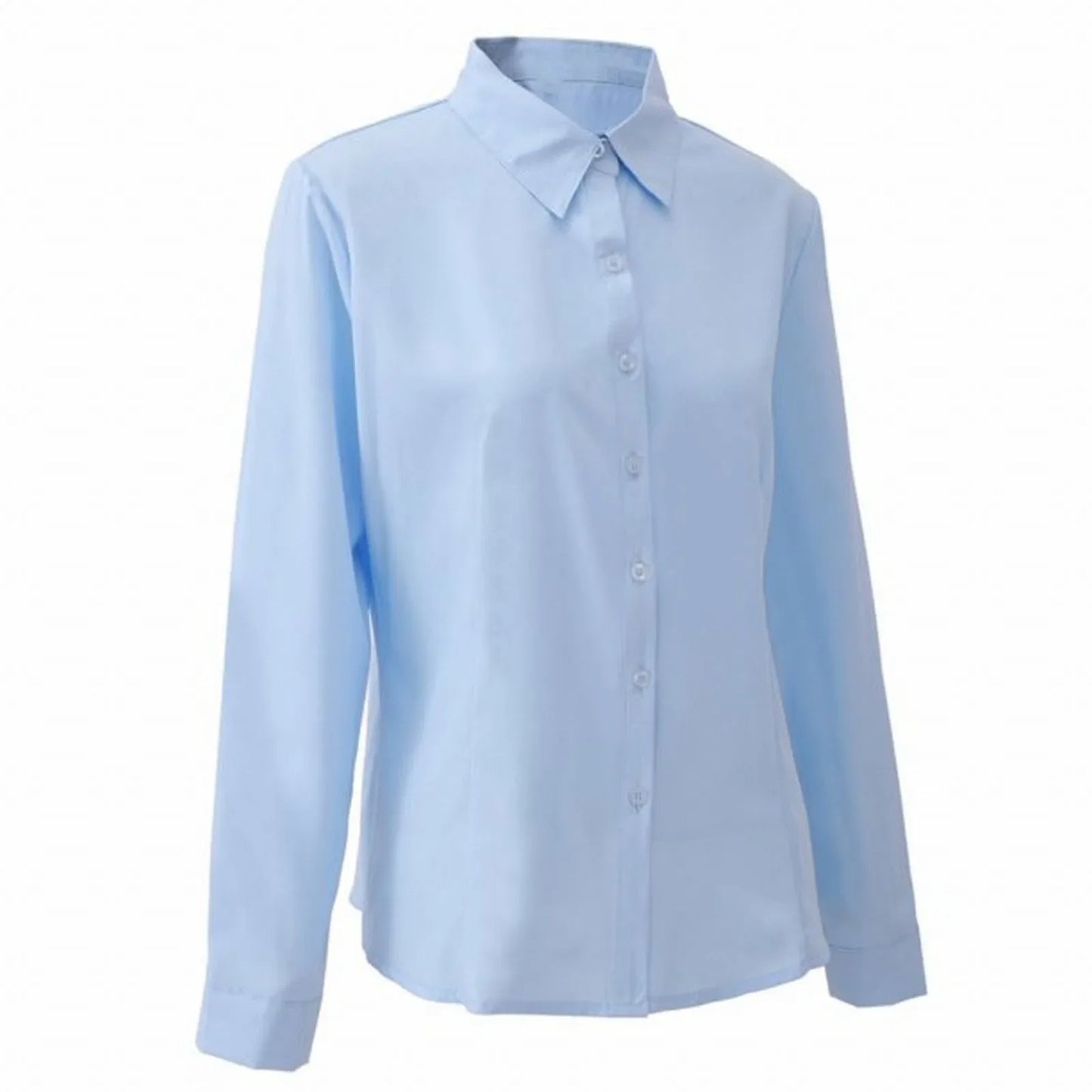 Women's Long Sleeve Blouse Office Ladies Tops Button Up Shirts 2025 Fashion Casual Shirt Long Sleeved Blouse White Shirt Women