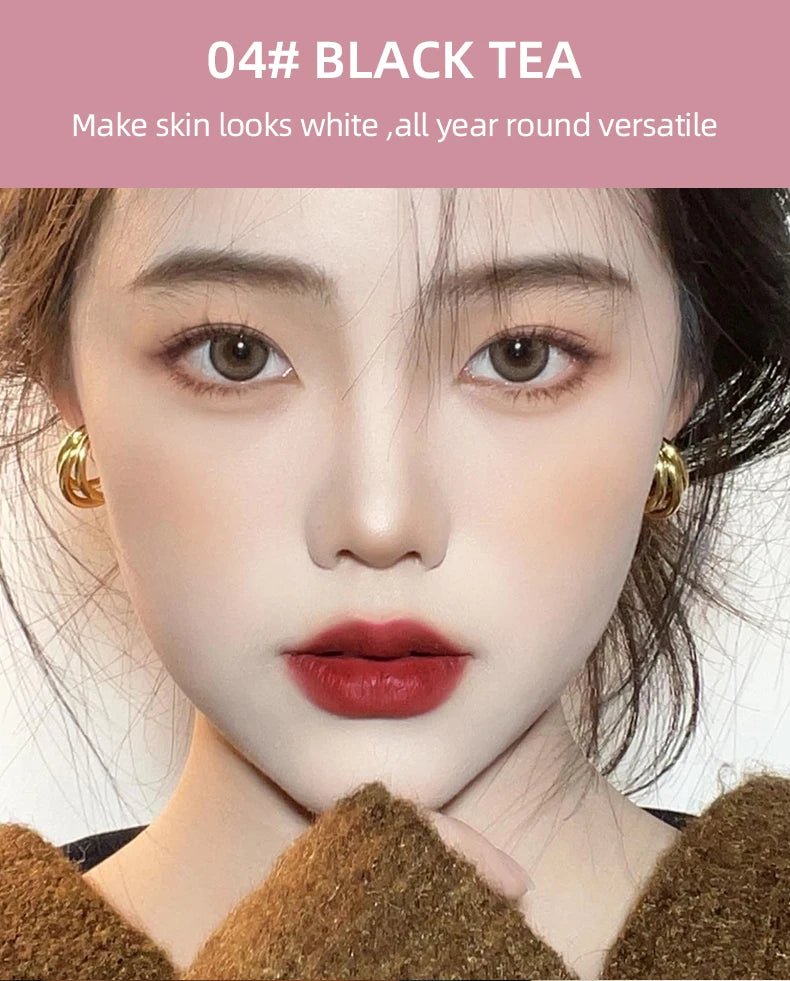 CACE 3 Pcs Sweet Liquid Lipstick Set Matte Velvet Lip Glaze Waterproof Long Lasting Non-marking Lip Tint Cosmetic Kits Lipgloss