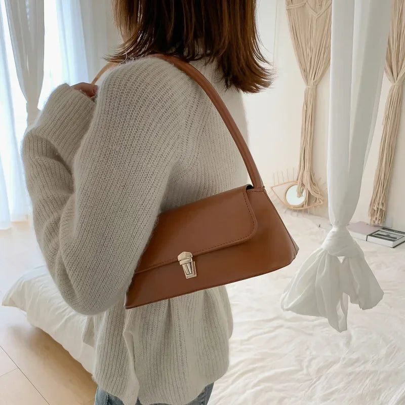 Luxury Brand Crossbody Bags for Women Fashion Design Underarm 2024 Woman Shoulder Bag Female Handbag and Purses Solid Color