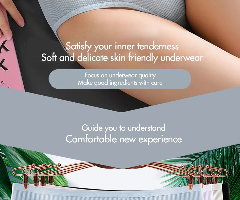 8pcs Women Panties Girl Plus Size Underwear High Waist Briefs Breathable Solid Color Soft Female Lingerie