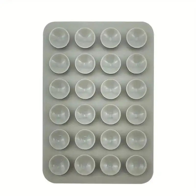 Silicone 24 Suction Phone Holder Multifunctional Suction Cup Mat Wall Stand Anti-Slip Single Sided Case Glue Mount Back Stickers