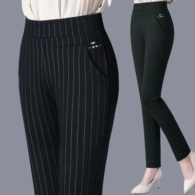 Thin & Thick Warm Winter Pencil Pants Womens Snow Plush Strench Lady OL SkinnyTrousers Femal Thichen Slim Clothing Leggings
