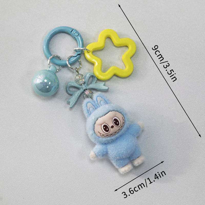 Kawaii Keychain Plush Aesthetics Keychains Cute Keychain for Bags Wedding Party Accessories Keychains Women Gifts