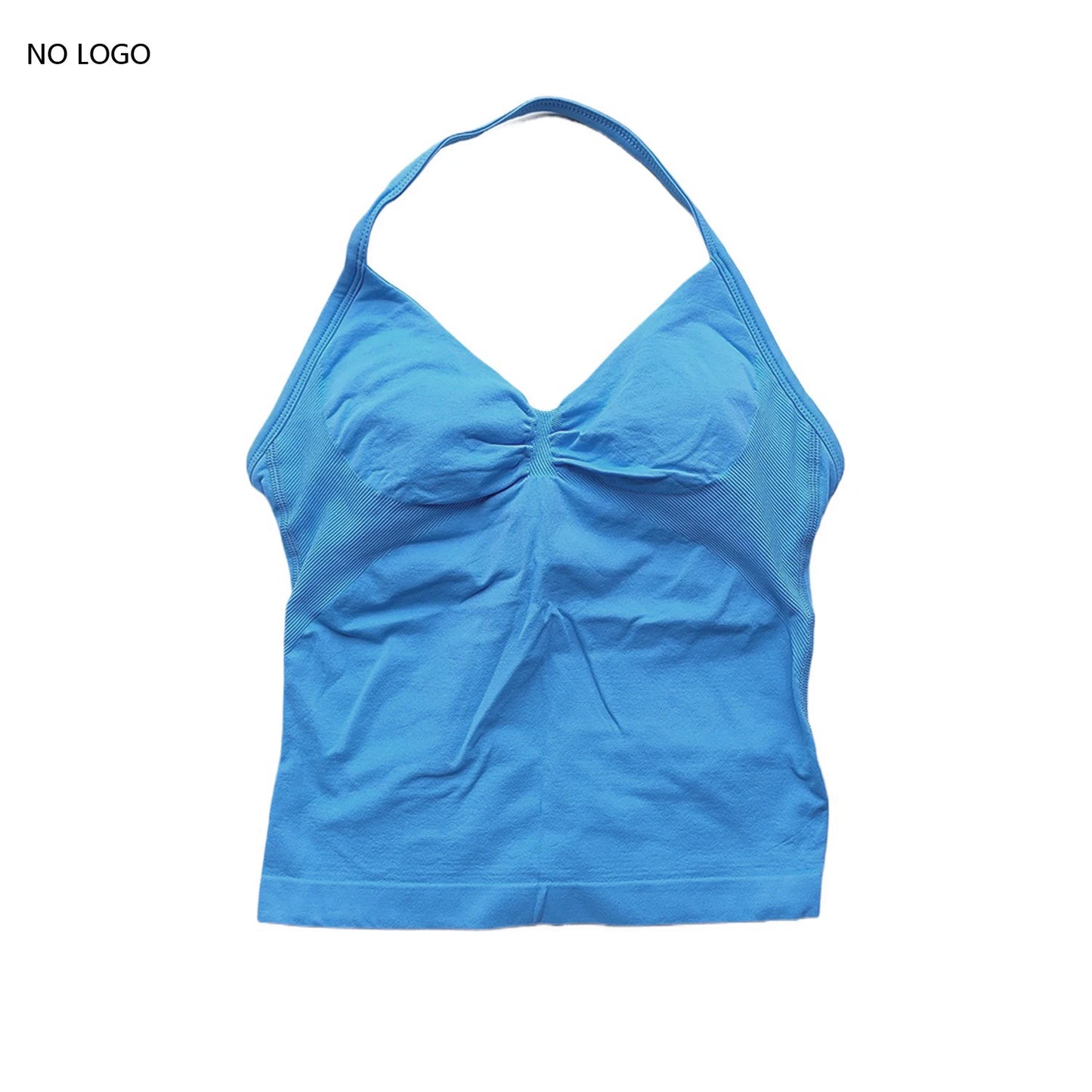 ARFTE Longline Strappy Gym Top Backless Gym Clothes Women Scrunch Built-in Bra With Removable Cups Yoga Tank Tops