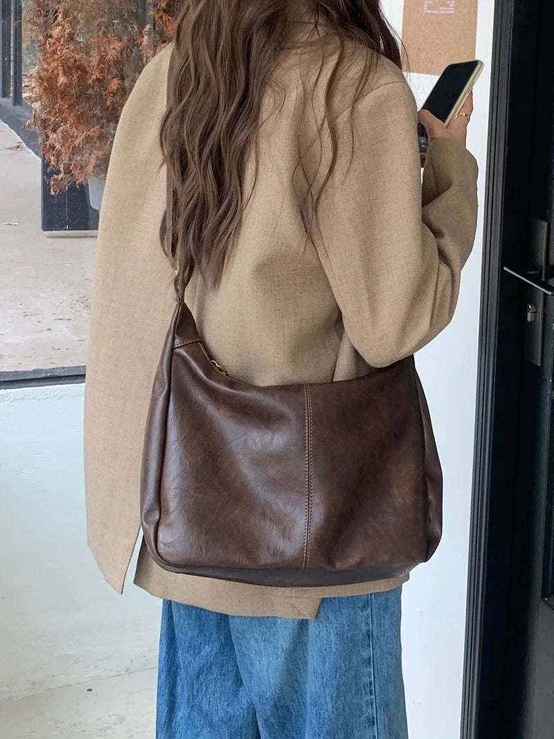 Women Handbags Cowhide Women Shoulder Bag Fashion Luxury Ladies Messenger Bags High Quality Female Tote Bag
