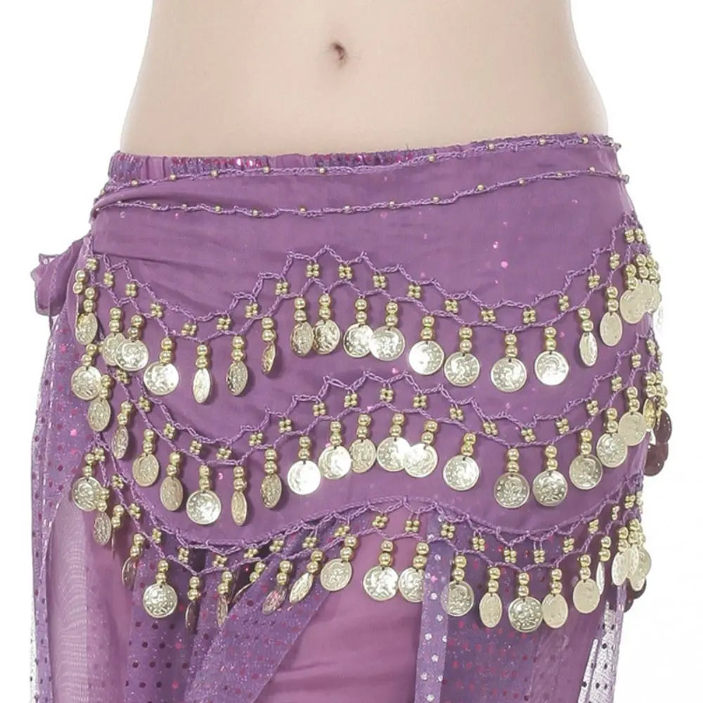 Thailand/India/Arab Dancer Skirt Women Sexy Belly Dance Hip Scarf Wrap Belt Dancer Skirt Female Show Sequins Tassels Costumes