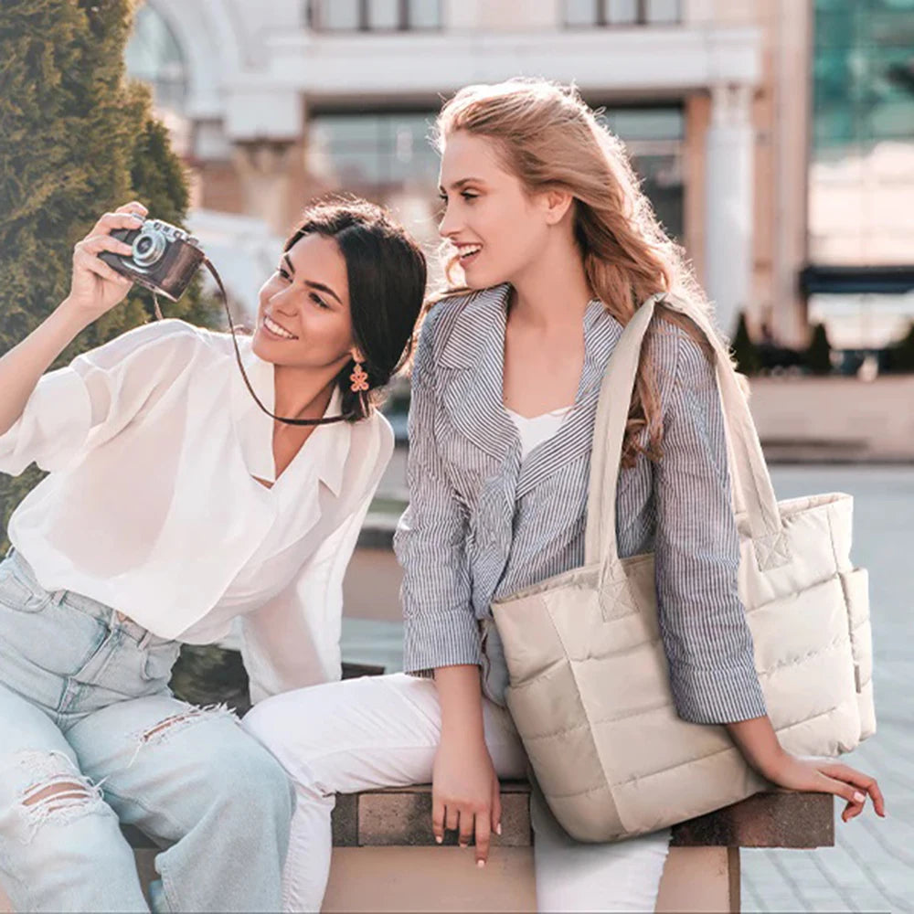 Women's Handbag, Lightweight And Fluffy Tote Bag, Suitable For Travel, Work, Beach, Gym, Large Capacity And Easy To Carry