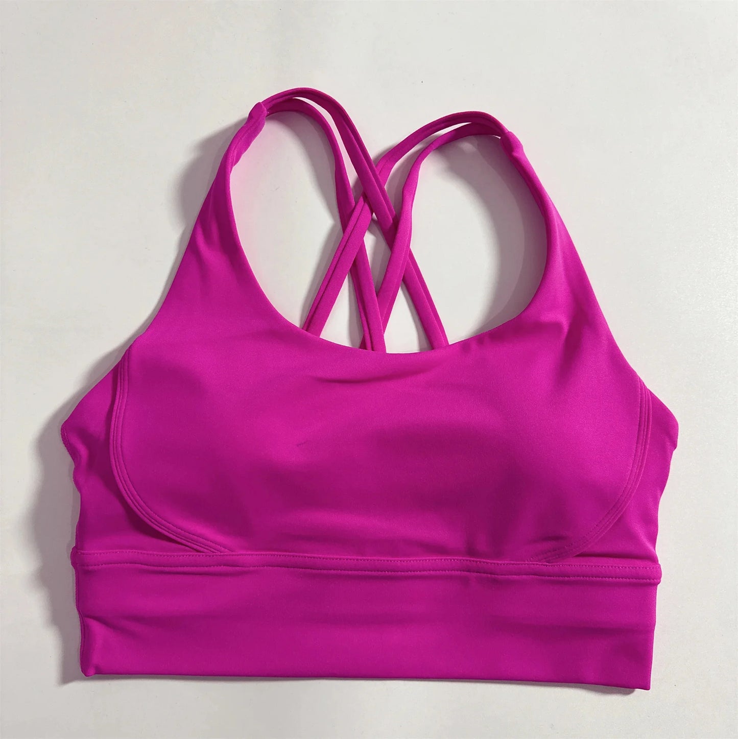 Solid Color Fitness sport Bra Women Cross soft high strength Tight Top Comprehensive Training Gym Yoga Underwear With Chest Pad