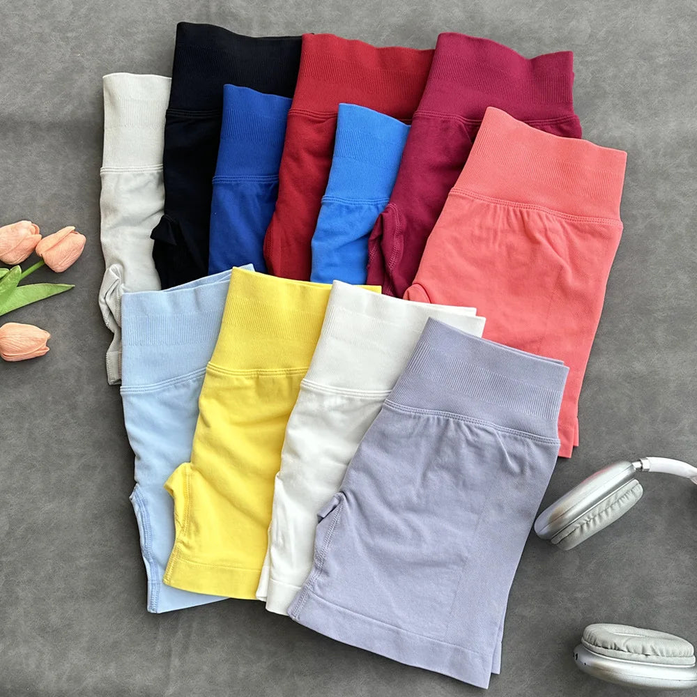 Gym Running Shorts Scrunch Butt Shorts Women Biker Cycling Shorts Seamless Leggings Sexy Athletic Yoga Shorts