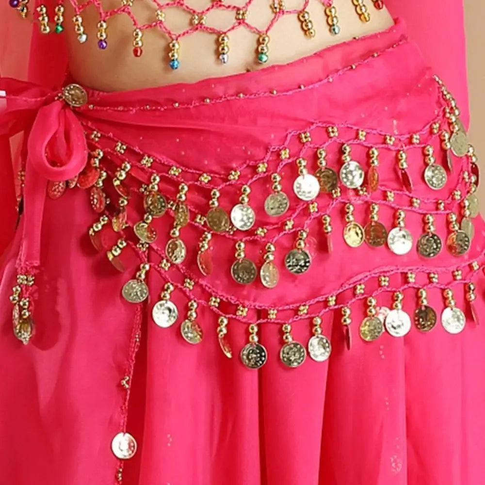 Thailand/India/Arab Dancer Skirt Women Sexy Belly Dance Hip Scarf Wrap Belt Dancer Skirt Female Show Sequins Tassels Costumes