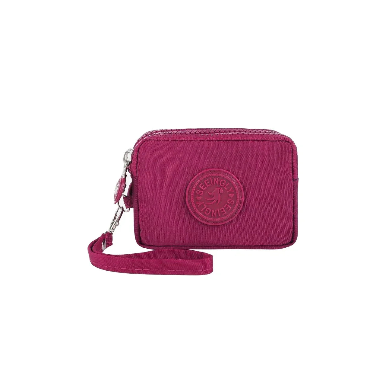 Mini Nylon Coin Purse Key Bag Women Wallets Zipper Waterproof Portable Three Layer Card Holder Female Girl Handbag Headphone Bag