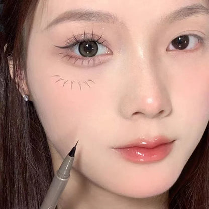 Slim eyeliner is waterproof, sweat-proof, long-lasting and non-smudged. Newbie brown eyeliner liquid pen