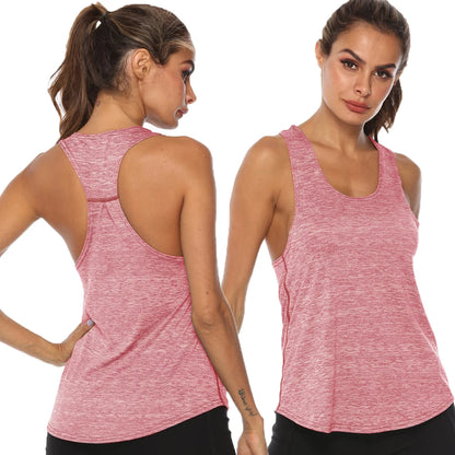 Gym Fitness Vest Women Sleeveless Workout Tank Yoga Shirt Tops For Women Fitness Jogging Yoga Tank Shirt