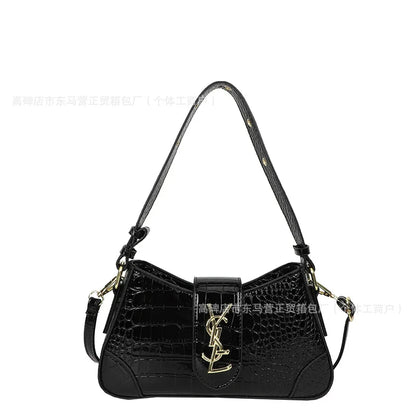 Texture Stone Patterned Armpit Bag 2025 New Simple Single Shoulder Women's Bag Temperament Crossbody Bag Small Fragrance Style