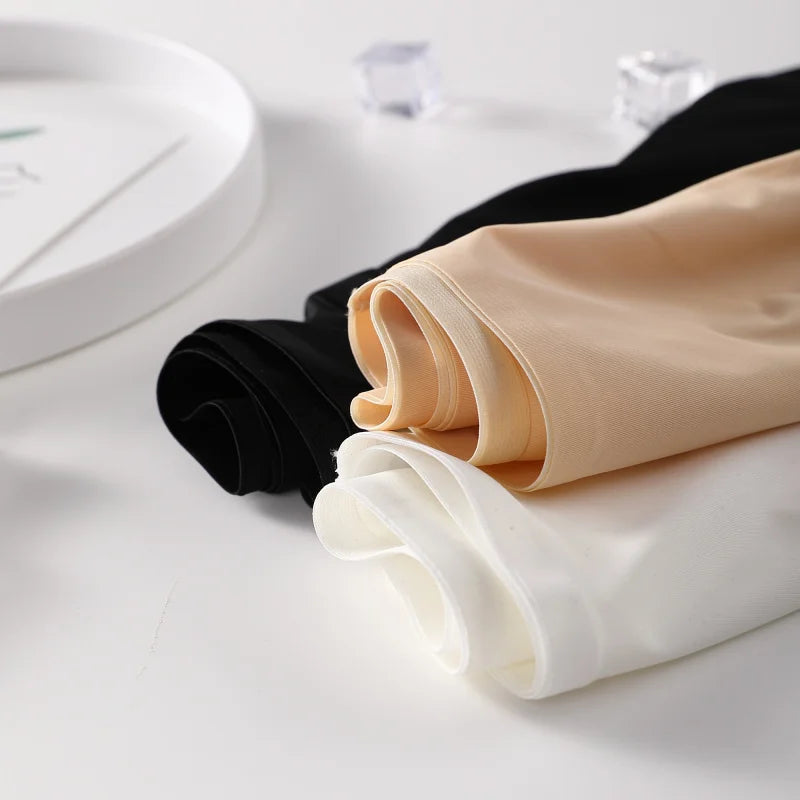 3PCS Women Underwear Slimming Shorts Seamless High Waist Shaper Panties Underware Safety Short Pants Ice Silk Women's Protective