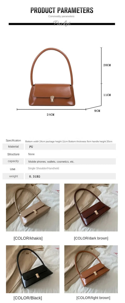 Luxury Brand Crossbody Bags for Women Fashion Design Underarm 2024 Woman Shoulder Bag Female Handbag and Purses Solid Color