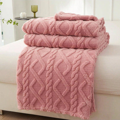 Single-Layer Coral Fleece Blanket