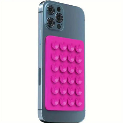 Silicone 24 Suction Phone Holder Multifunctional Suction Cup Mat Wall Stand Anti-Slip Single Sided Case Glue Mount Back Stickers