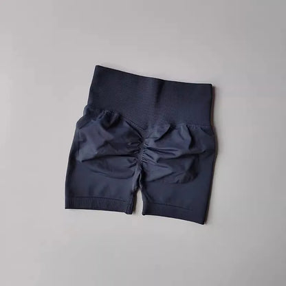 Summer High-Waist Women's Yoga Shorts Breathable Fitness Butt Lift Sports Running Shorts Cycling Push-Up Workout Gym Shorts