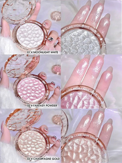 High gloss powder gloss glitter highlight contour palette natural gloss contour concealer lasting light