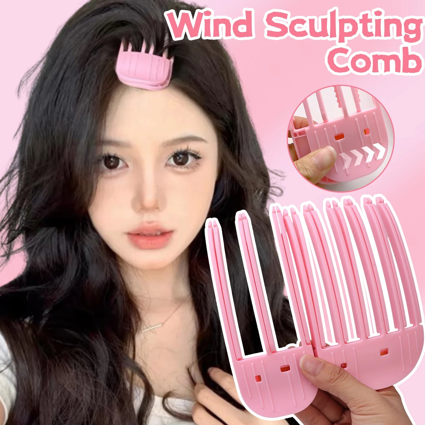 1/2pcs Korean Fluffy Hair Roots Clips Comb Lazy Hair Top Styling Curling Barrel Portable Hairs Clip Volume Wind Sculpting Comb