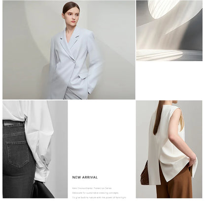 AMII Minimalist Zipper Jacket Women 2025 Spring New V Neck Stereoscopic Hollow Flowers Drop Sleeve Loose Casual Tops 12541004
