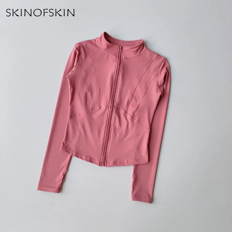 New Yoga Coat Women's Professional Speed Drying Sports Running and Cycling Coat T-Shirt Clothing Long Sleeve Fitness Top Suit