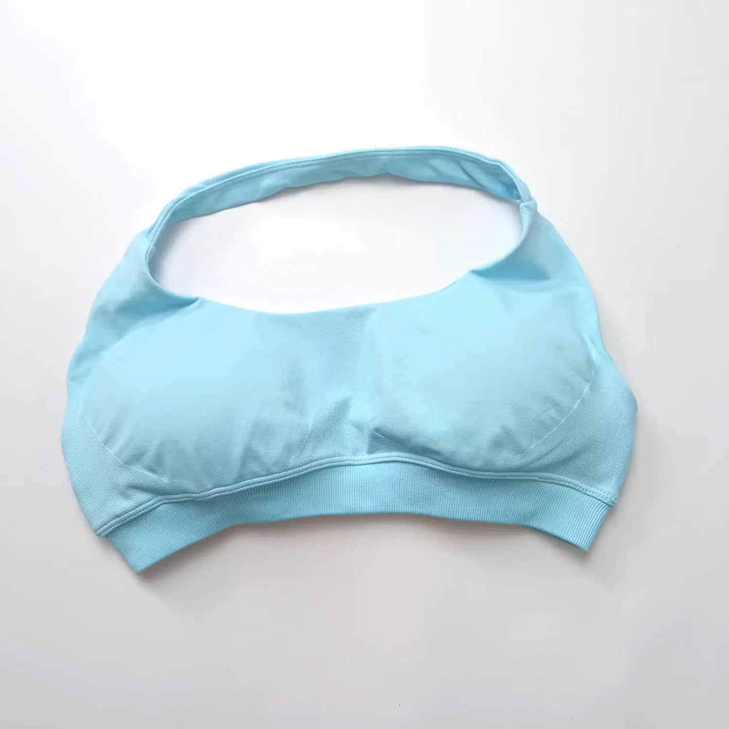 NCLAGEN Sports Bra Women Seamless Halter Top High Support Push-up Open Back Gym wear Fitness Yoga Workout underwear