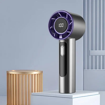 Xiaomi Handheld Portable Fan 100 Wind Speeds Adjustable Usb Charging Mini Outdoor Portable Turbo Long-lasting High Speed Fan