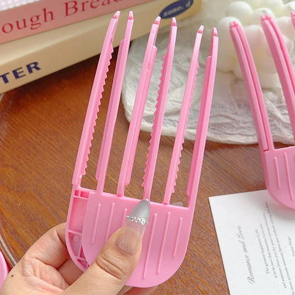 1/2pcs Korean Fluffy Hair Roots Clips Comb Lazy Hair Top Styling Curling Barrel Portable Hairs Clip Volume Wind Sculpting Comb