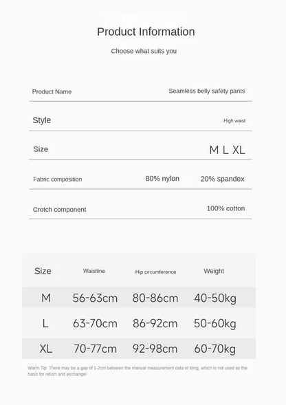 3PCS Women Underwear Slimming Shorts Seamless High Waist Shaper Panties Underware Safety Short Pants Ice Silk Women's Protective