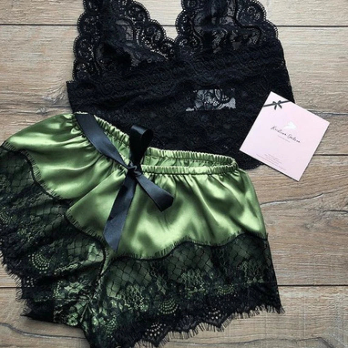 Pajama Sets Sexy Pajamas for Women 2 Pieces Top Shorts Set Sleepwear Clothes Lace Pajamas Underwear Lingerie