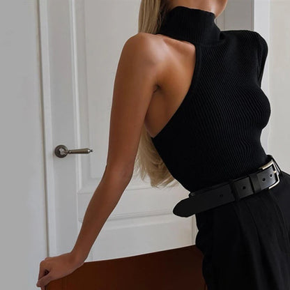 WhereMery French Women's Sexy Off Shoulder Small High neck Long Sleeve Jumpsuit Spring Hot Girl Slimming Irregular Chic T-shirts