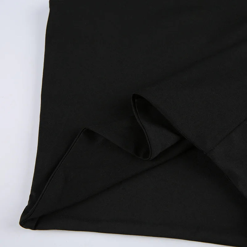 Sleeveless  Collar Crop Top Women Tank Tops Casual   Y2K  Summer 2024  Black T Shirts Sexy