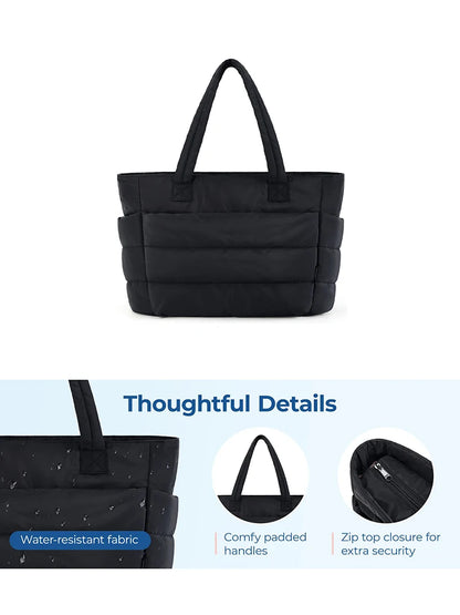 Women's Handbag, Lightweight And Fluffy Tote Bag, Suitable For Travel, Work, Beach, Gym, Large Capacity And Easy To Carry