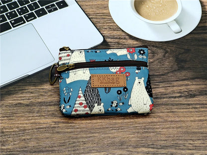 Cute Animals Wallet Zipper Purse Cartoon Small Coin Purse Lightweight Storage Bag Money Bag Key Card Holder For Student Women
