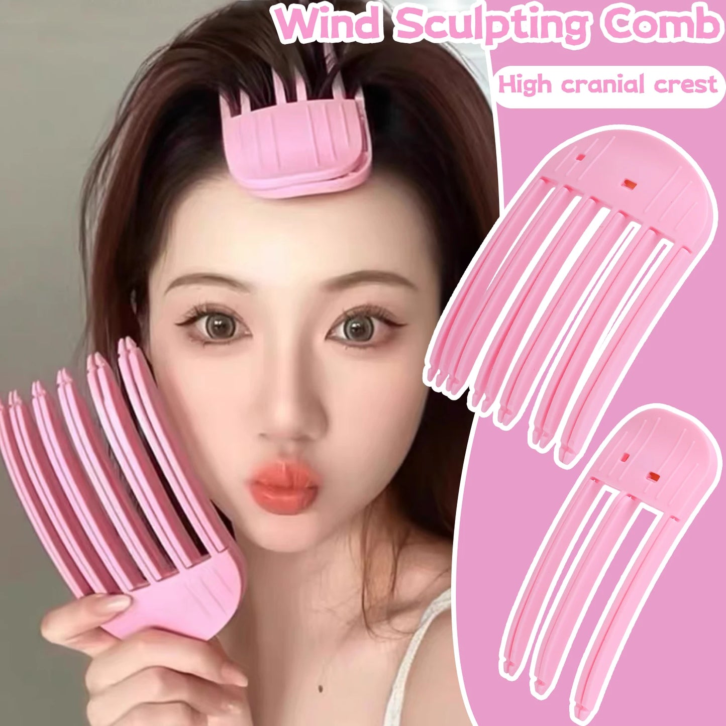 1/2pcs Korean Fluffy Hair Roots Clips Comb Lazy Hair Top Styling Curling Barrel Portable Hairs Clip Volume Wind Sculpting Comb