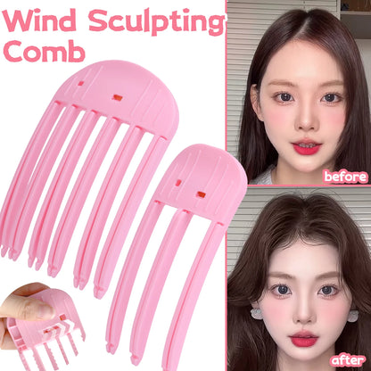 1/2pcs Korean Fluffy Hair Roots Clips Comb Lazy Hair Top Styling Curling Barrel Portable Hairs Clip Volume Wind Sculpting Comb