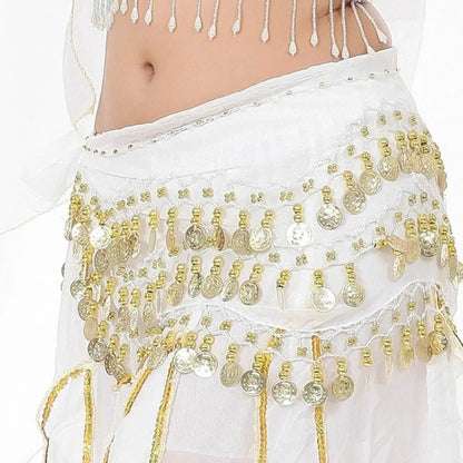 Thailand/India/Arab Dancer Skirt Women Sexy Belly Dance Hip Scarf Wrap Belt Dancer Skirt Female Show Sequins Tassels Costumes
