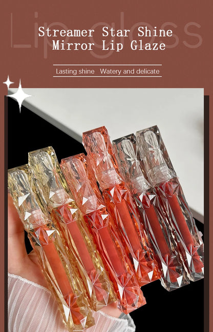 Lip Gloss Long-lasting Moisturizing Easy Halo-dyeing Waterproof Mirror Water Glass Lip Gloss Transparent Color Cosmetics