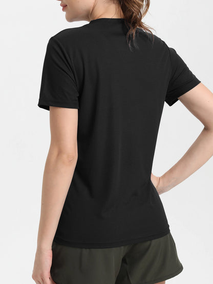 Women's Solid Color Ultralight Quick Dry Sport T-Shirt,Breathable Lightweight  ,Running Gym Compression Shirt