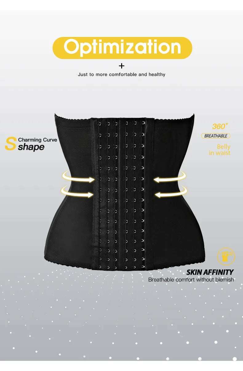Hot Women Slimming Waist Trainer Belt Shapewear Tummy Control Belly Cincher Body Shaper Fat Compression Girdles Faja Firm Corset