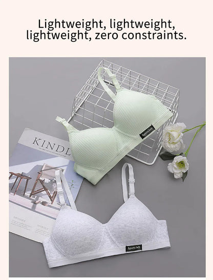 Girl Training Bras Cotton Underwear Back Buckle Design Bralette Adolescent Comprehensive Breathable Teenager Girl Sport Tops Bra