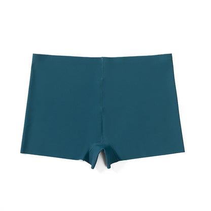 BZEL 4PCS Women's Panties Seamless Boxers Breathable Lingerie Comfortable Boyshorts Silk Satin Underwear Woman Sports Underpants