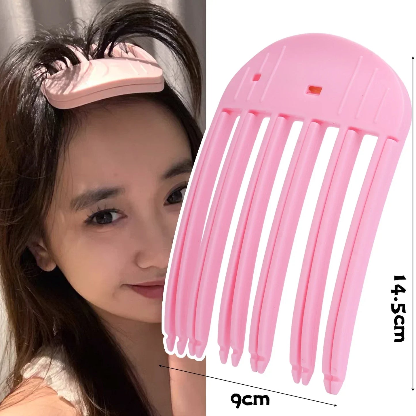1/2pcs Korean Fluffy Hair Roots Clips Comb Lazy Hair Top Styling Curling Barrel Portable Hairs Clip Volume Wind Sculpting Comb