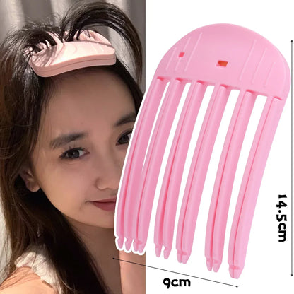 1/2pcs Korean Fluffy Hair Roots Clips Comb Lazy Hair Top Styling Curling Barrel Portable Hairs Clip Volume Wind Sculpting Comb